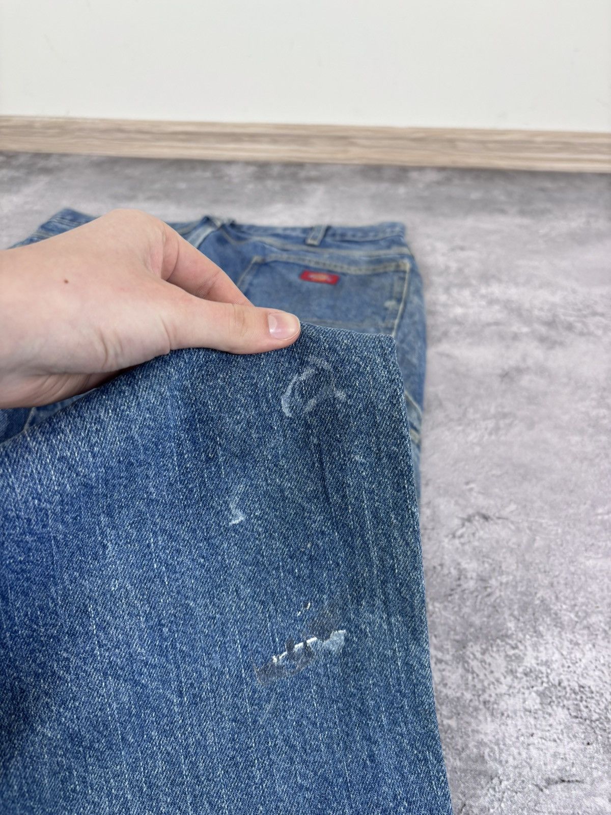 Dickies Vintage Dickies Faded Blue Distressed Denim Jeans Size US 36 / EU 52 - 3 Thumbnail