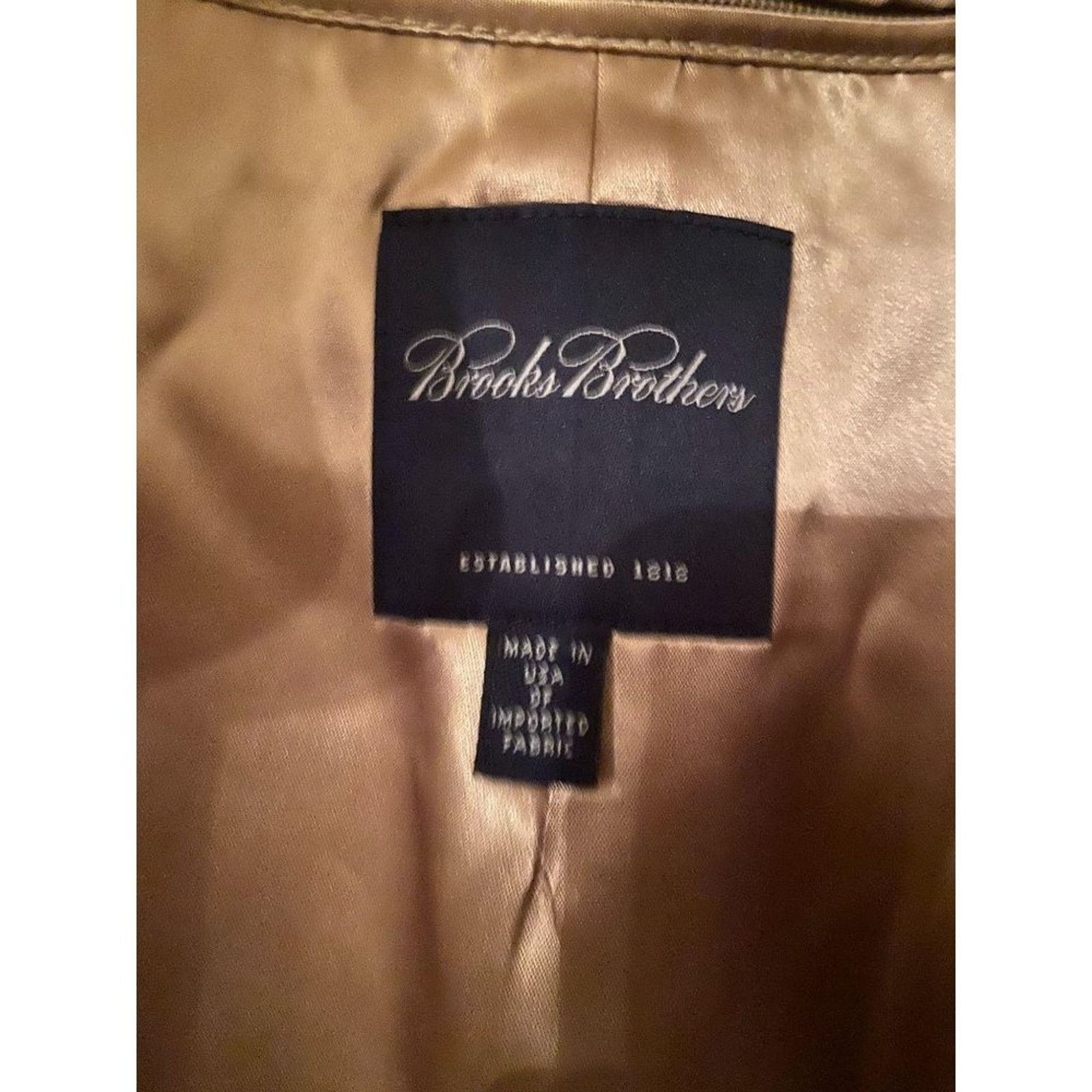 Brooks Brothers Men's Brooks Brothers Double-Breasted Khaki Trench Coat Size US S / EU 44-46 / 1 - 8 Thumbnail