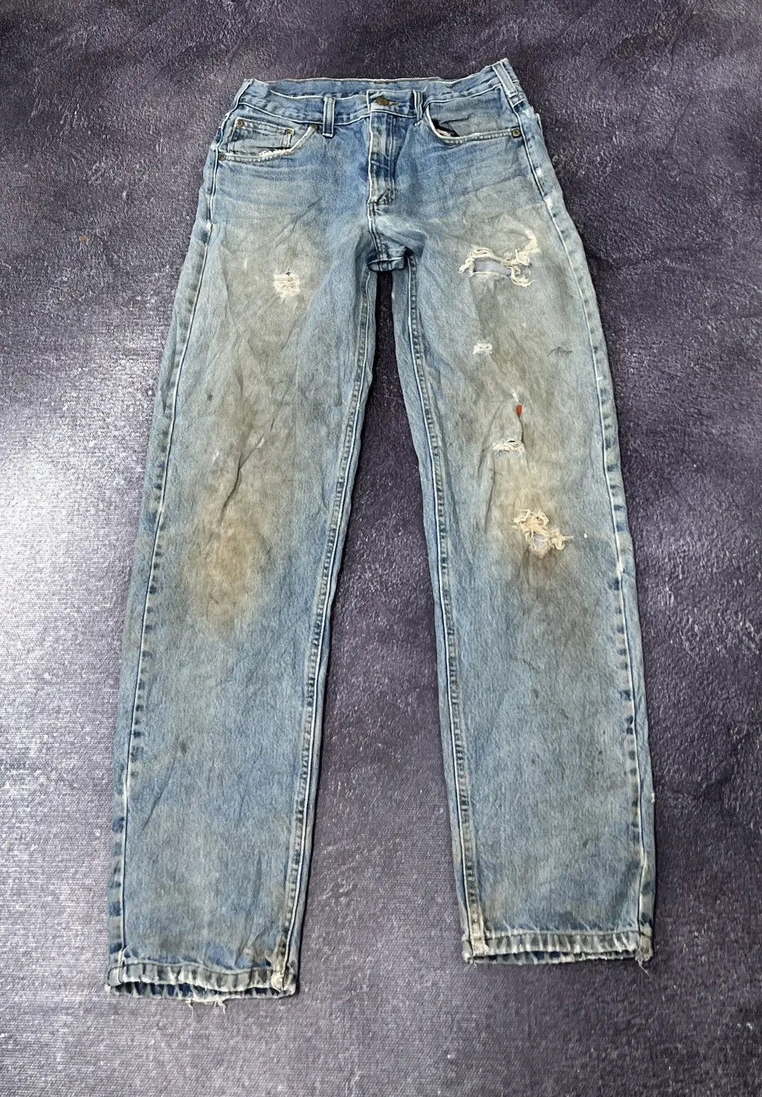 Carhartt Vintage 90s Carhartt Washed Distressed Work Hype Jeans Size US 30 / EU 46 - 6 Thumbnail