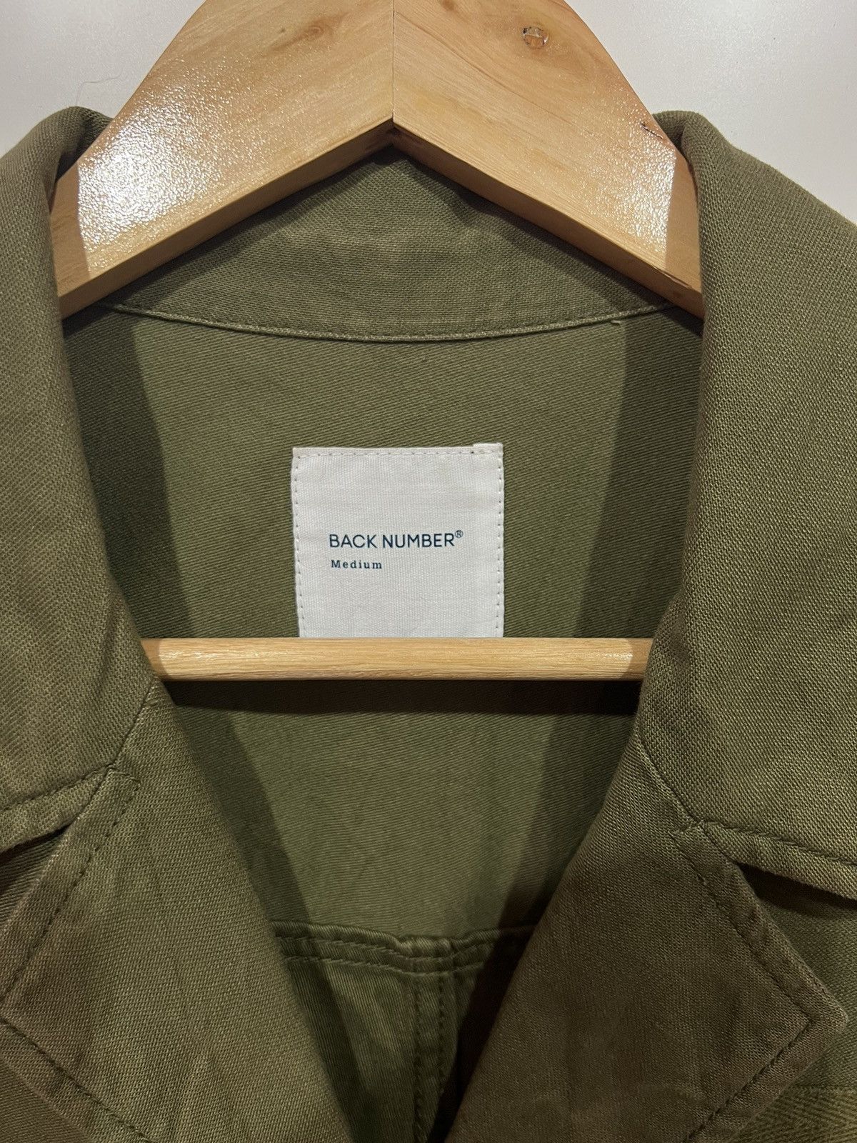 Japanese Brand 🔥 BACK NUMBER OLIVE MILITARY STYLE LONG JACKET - M Size M / US 6-8 / IT 42-44 - 4 Thumbnail