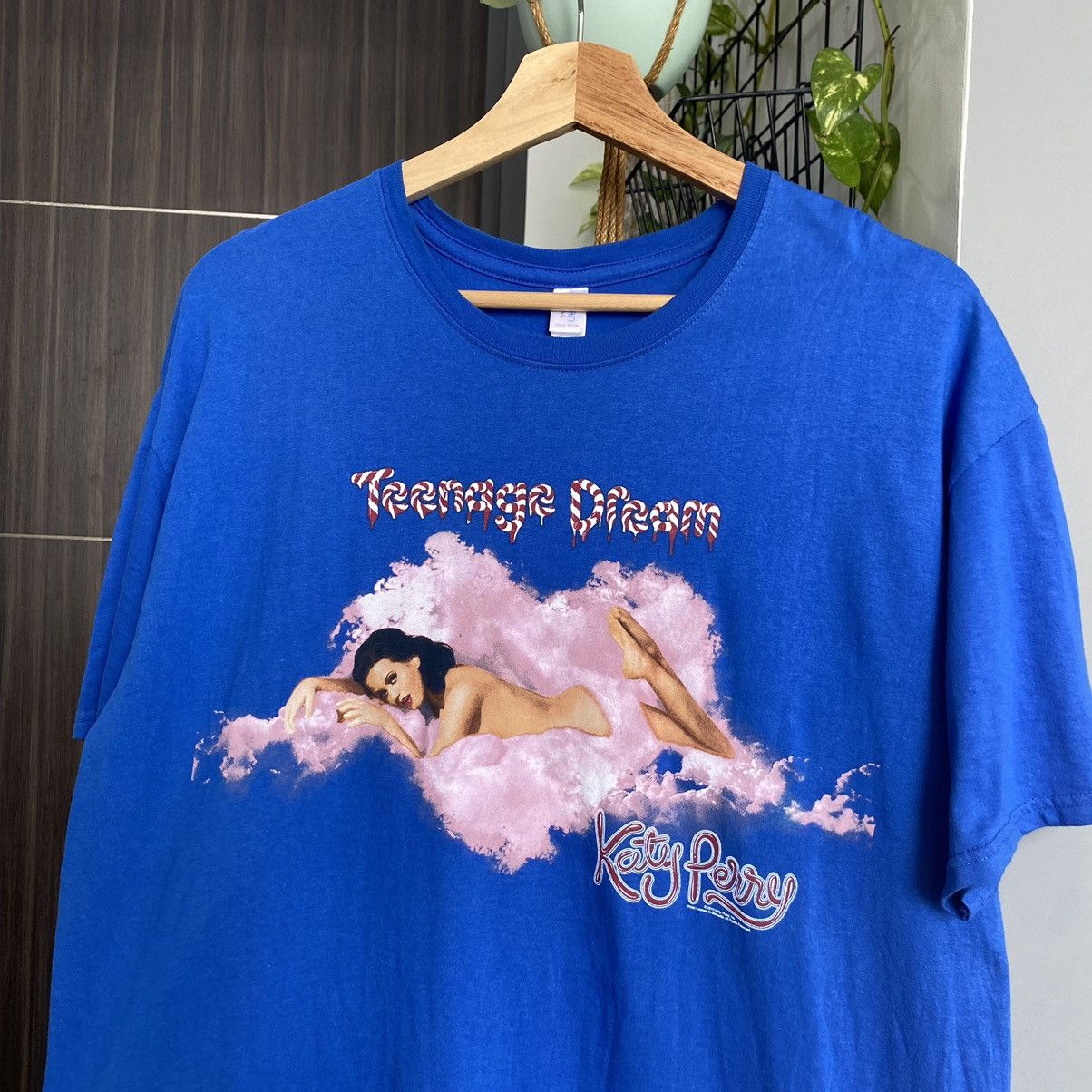Band Tees Vintage Y2K Katty Perry Teenage Dream ERD GRUNGE THRASHED T Size US L / EU 52-54 / 3 - 2 Thumbnail