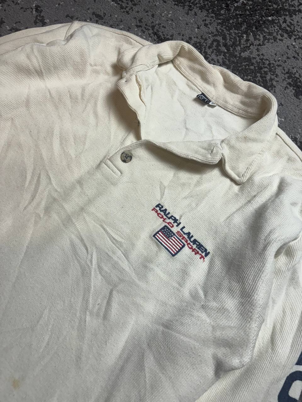 Polo Ralph Lauren × Vintage Vintage Y2K Polo Ralph Lauren Embroidered Logo Long Sleeve Size US XL / EU 56 / 4 - 2 Thumbnail