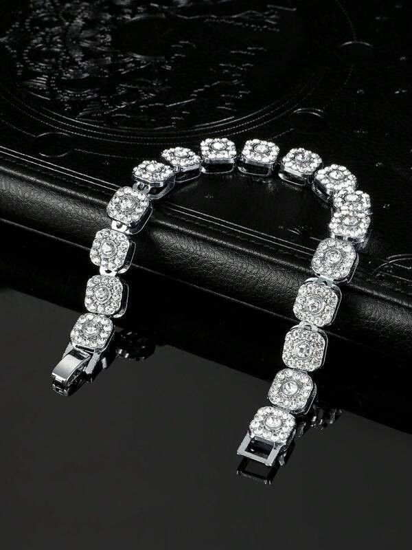 Other Zirconia Ice Bracelet Link Jewelry Crystal Drip Size ONE SIZE - 3 Thumbnail