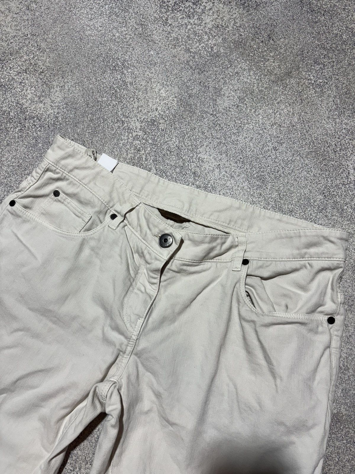 Brunello Cucinelli Brunello Cucinelli White Leg Jeans Trousers Low Waist IT46 Size 32" / US 10 / IT 46 - 6 Thumbnail
