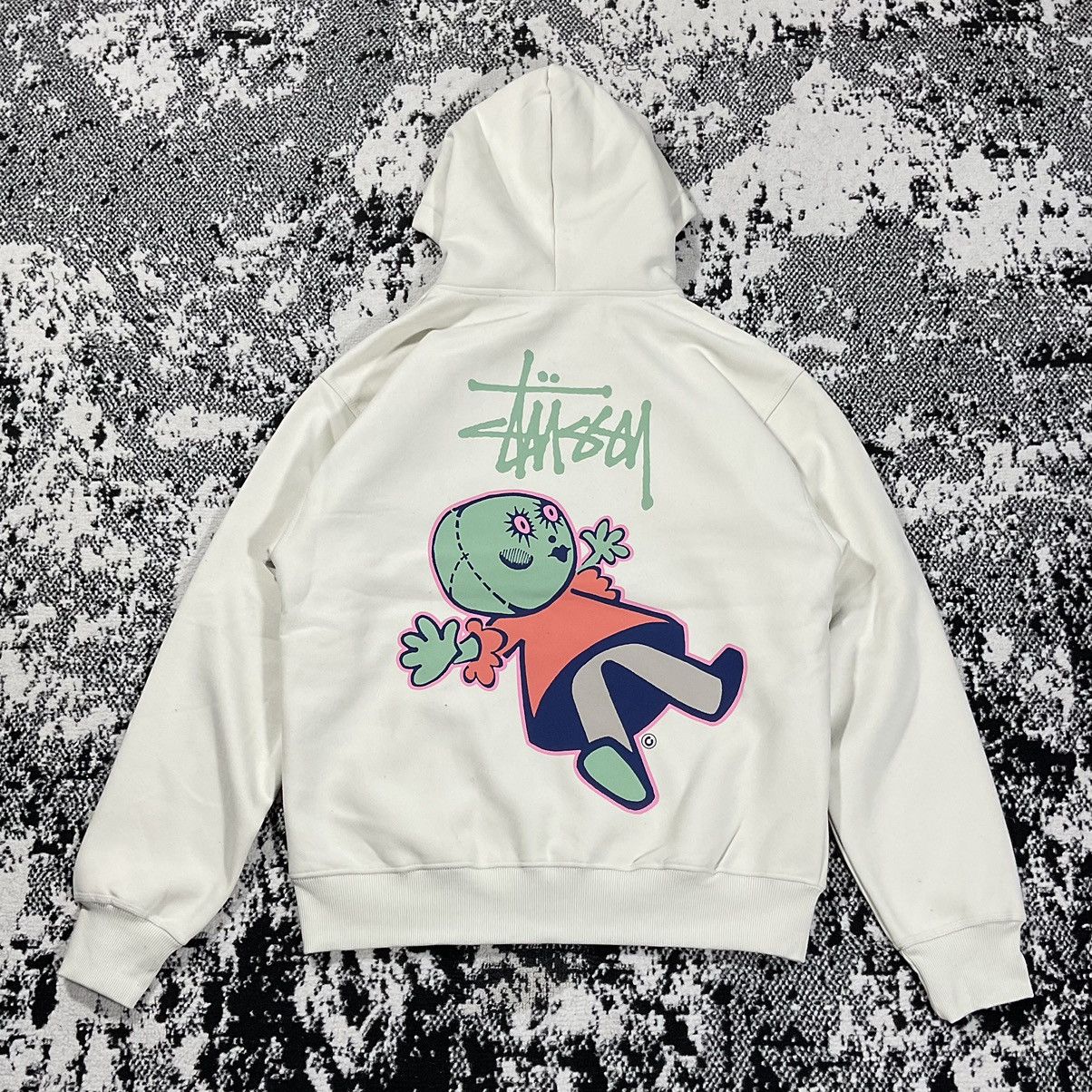 Stussy STUSSY DOLLIE ZIP HOODIE IN NATURAL - LARGE Size US L / EU 52-54 / 3 - 1 Thumbnail