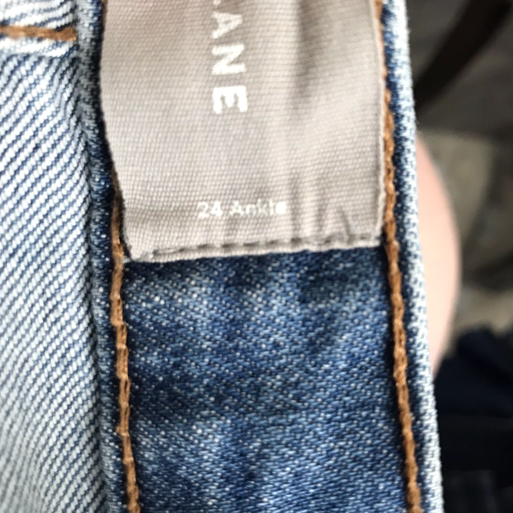 Everlane Everlane Jeans Womens 24 Waist Mid Rise Ankle Skinny Cotton Blue Stretch Denim Size 42" / US 20 - 4 Thumbnail