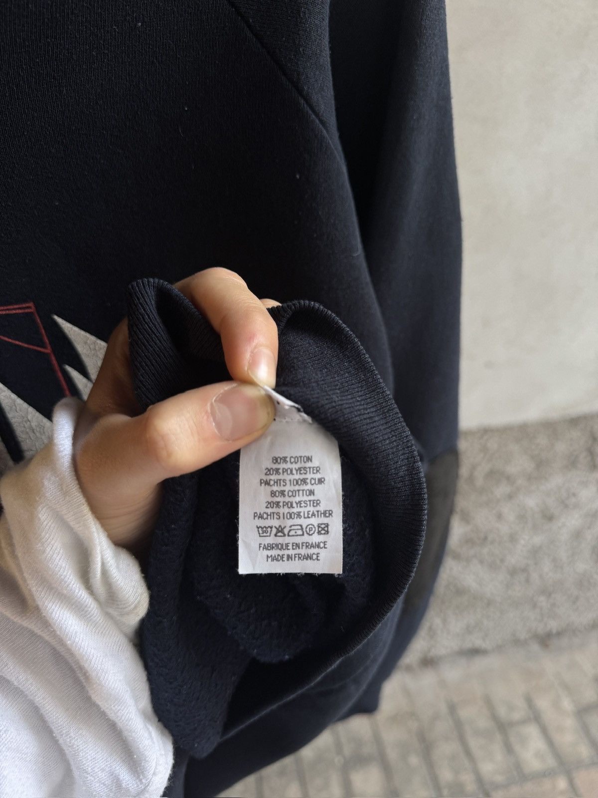 Maison Margiela Maison Margiela Artisanal A/H 1999 leather elbow crewneck Size US M / EU 48-50 / 2 - 10 Thumbnail