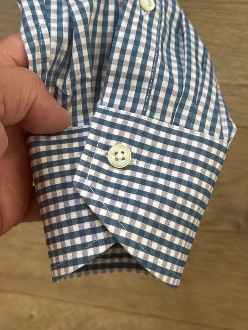Canali Canali Italy Shirt Mens Blue & Purple Dress Button Up Long L Size US L / EU 52-54 / 3 - 8 Thumbnail
