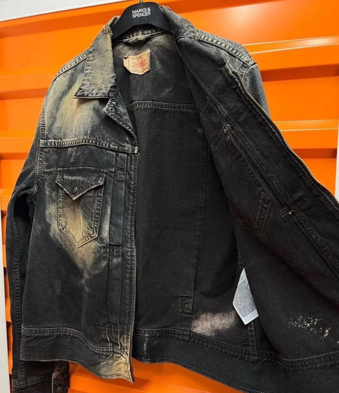 Levi's Acid Wash Full Zip Vintage Levi’s Denim Jacket Size US L / EU 52-54 / 3 - 1 Thumbnail