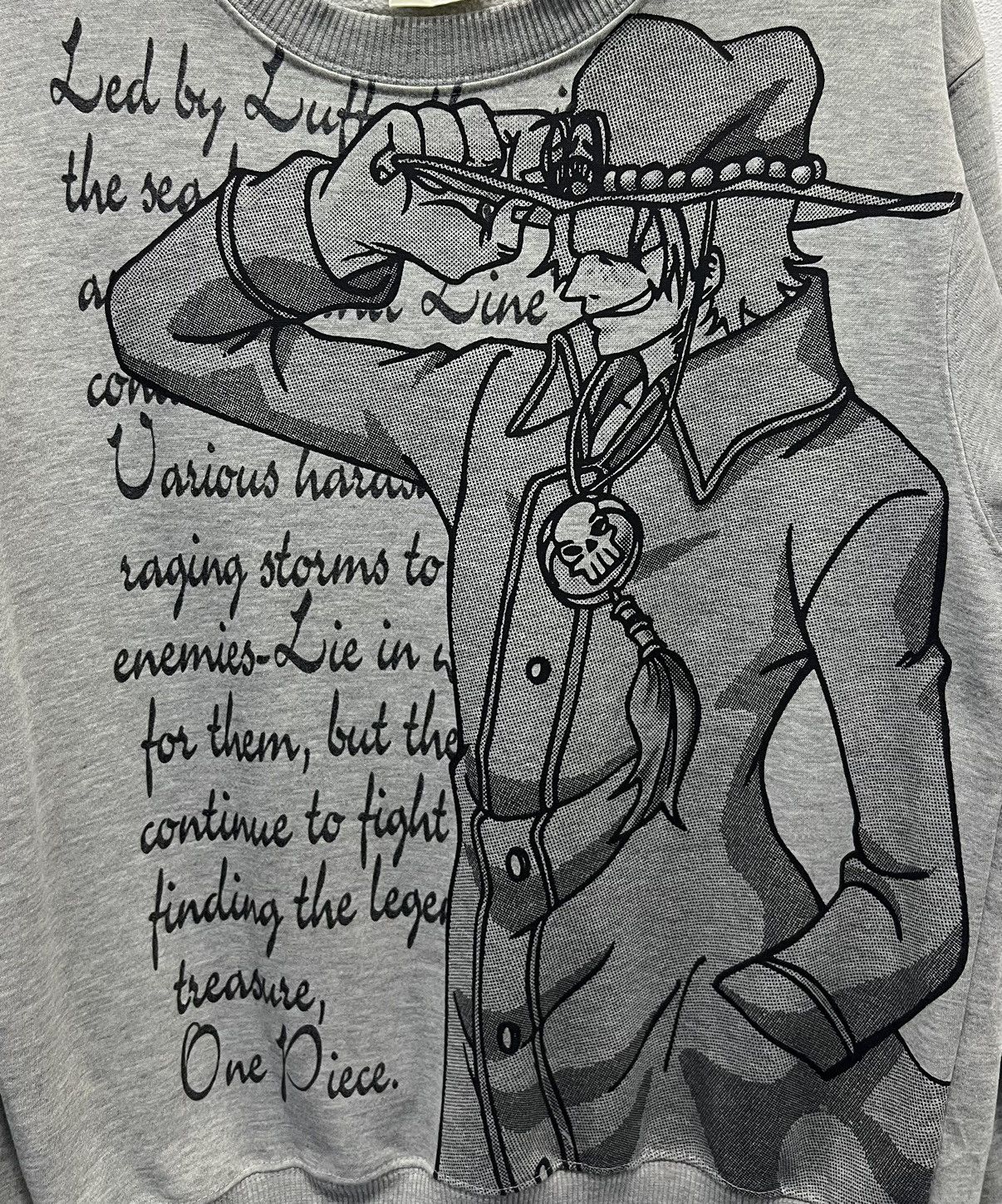 Anime × One Piece × Vintage VINTAGE ONE PIECE PORTGAS D ACE SWEATSHIRT Size US M / EU 48-50 / 2 - 3 Thumbnail