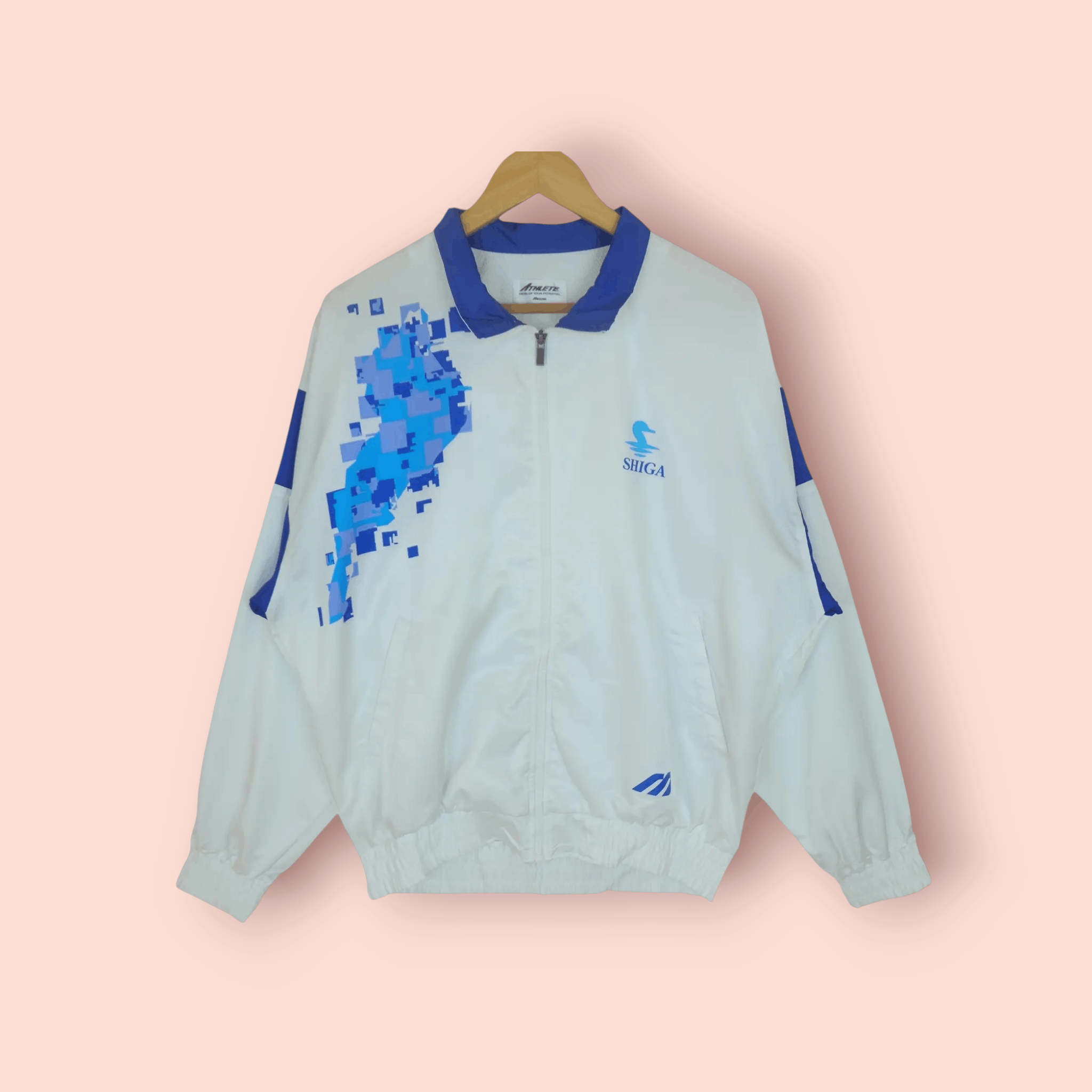 Mizuno Vintage 80's MIZUNO Windbreaker Sportswear Training Jacket Size US L / EU 52-54 / 3 - 1 Thumbnail