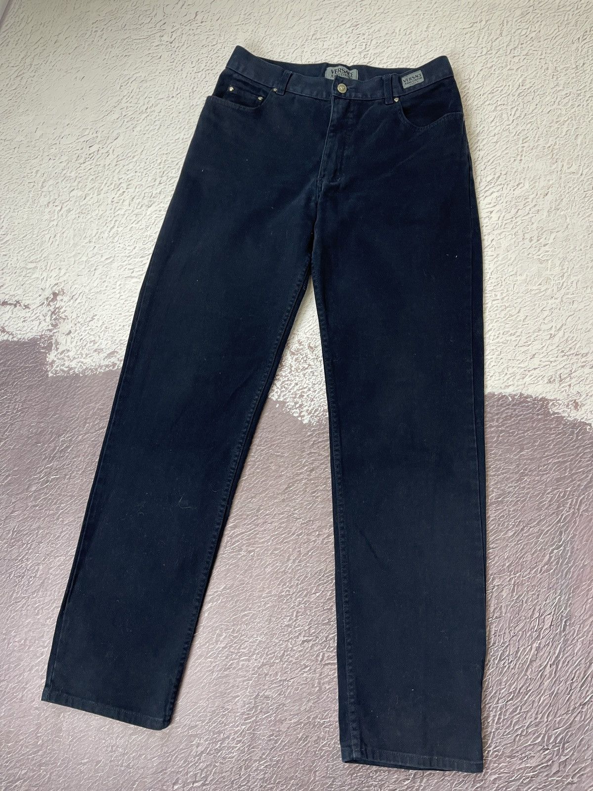 Versace Jeans Couture Versace Jeans Couture vintage navy blue denim jeans pants Size US 32 / EU 48 - 3 Thumbnail