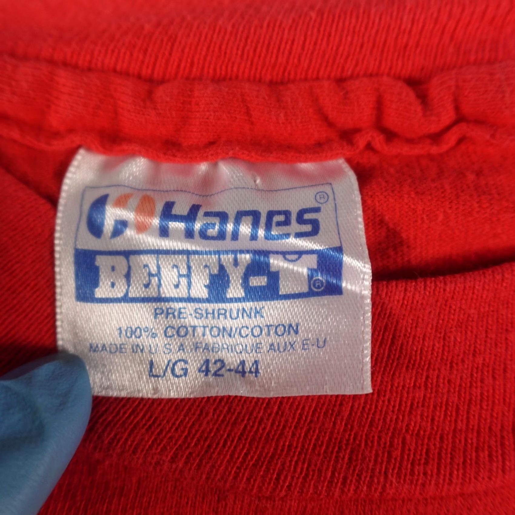 Hanes VINTAGE Disney 101 Dalmatians Shirt Mens L Red Hanes Beefy-T Graphic Print Short Sleeve Pongo Perdita 90s Movie Size US L / EU 52-54 / 3 - 4 Thumbnail