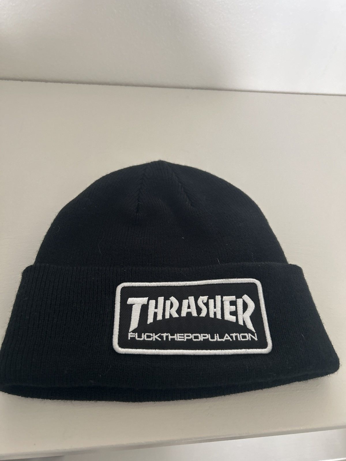 Fuck The Population Thrasher ftp beanie new Size ONE SIZE - 2 Thumbnail