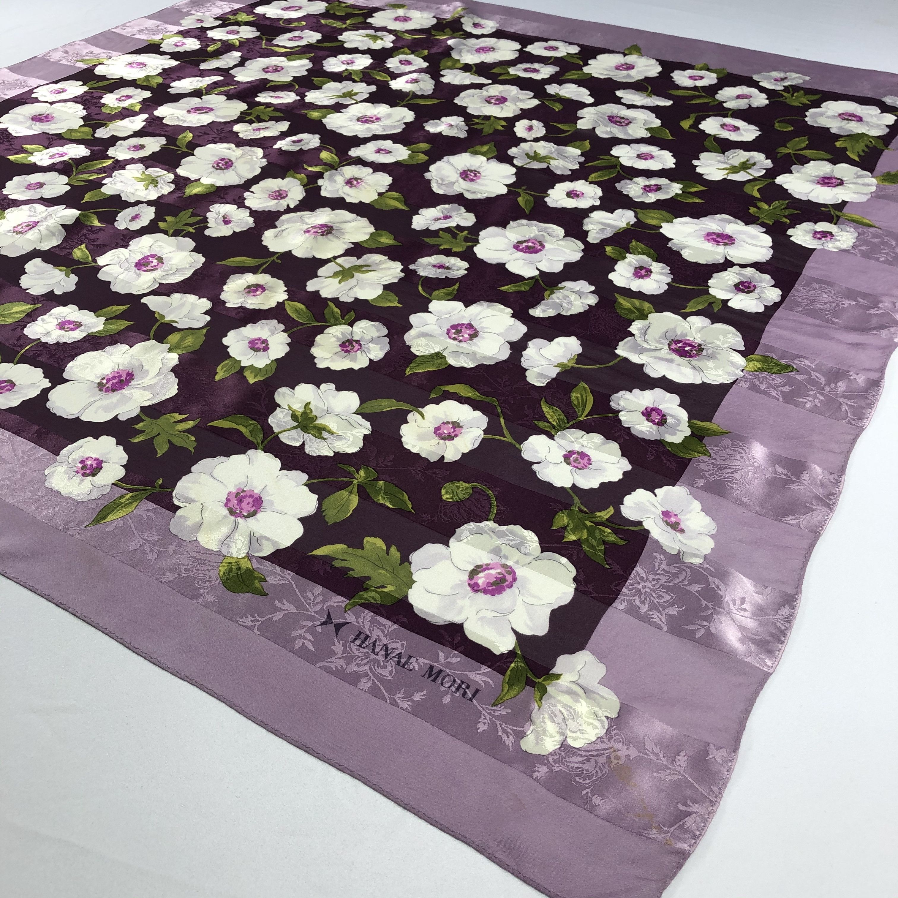 Hanae Mori Vintage Hanae Mori Silk Scarf Size ONE SIZE - 3 Thumbnail