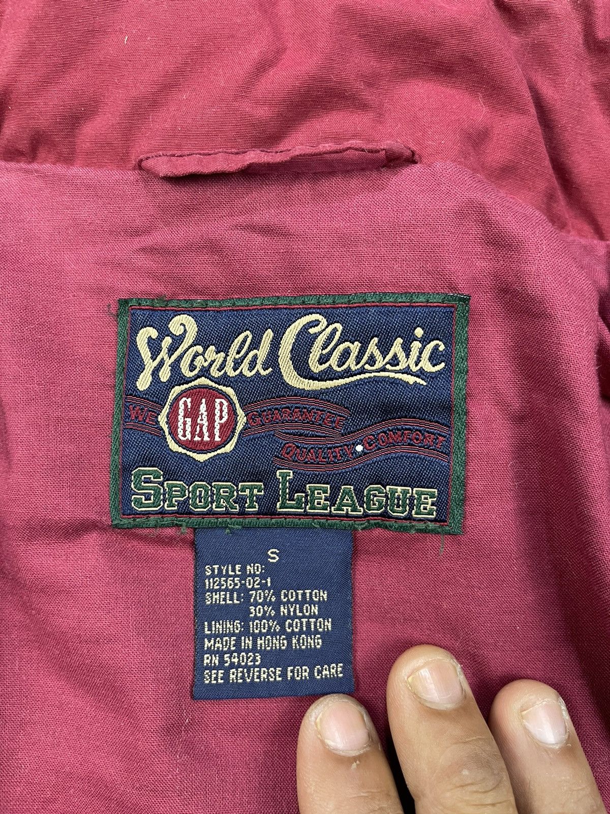 Gap Vtg 90s GAP World Classic Sport League Parkas Size US S / EU 44-46 / 1 - 11 Thumbnail