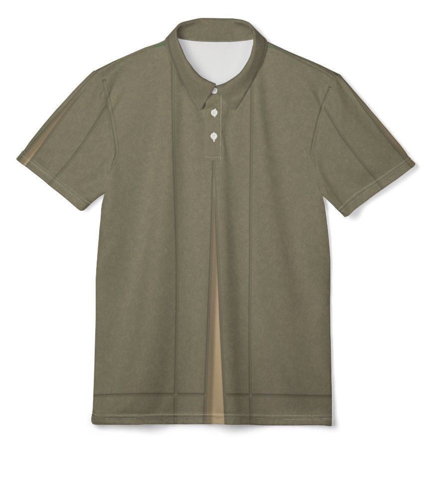 Other Elegant Polo Shirt, Split Bottom Patterned Unisex Casual Tee Size US M / EU 48-50 / 2 - 1 Thumbnail