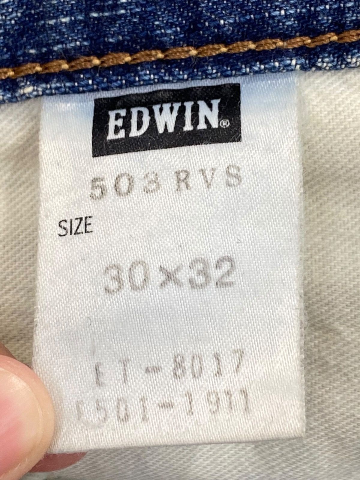 Edwin Edwin Brand Faded Blue Wash Style Loose Jeans Size US 32 / EU 48 - 14 Thumbnail