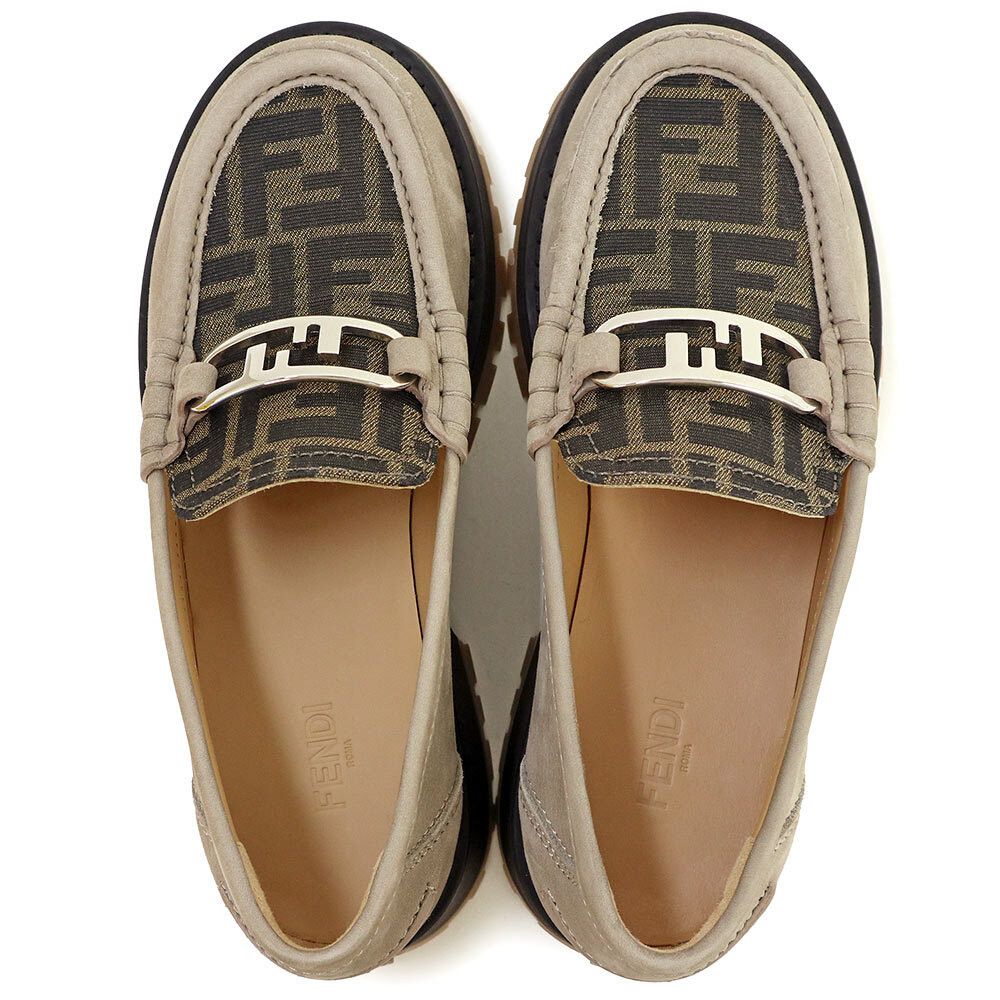 Fendi FENDI O Lock Zucca Loafers Shoes Size US 5 / IT 35 - 5 Thumbnail