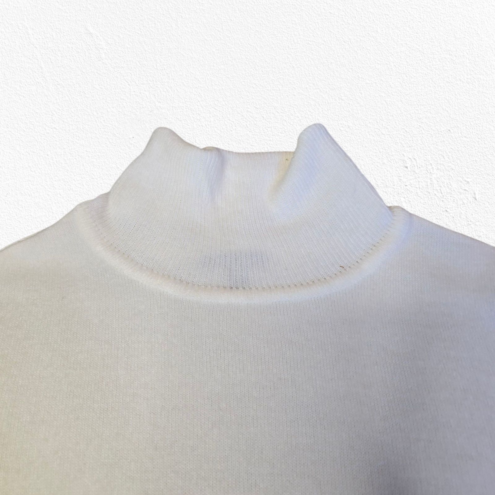 Apt. 9 Apt 9 Ivory Turtleneck Lace Hem Sweater Small Petite Size S / US 4 / IT 40 - 5 Thumbnail
