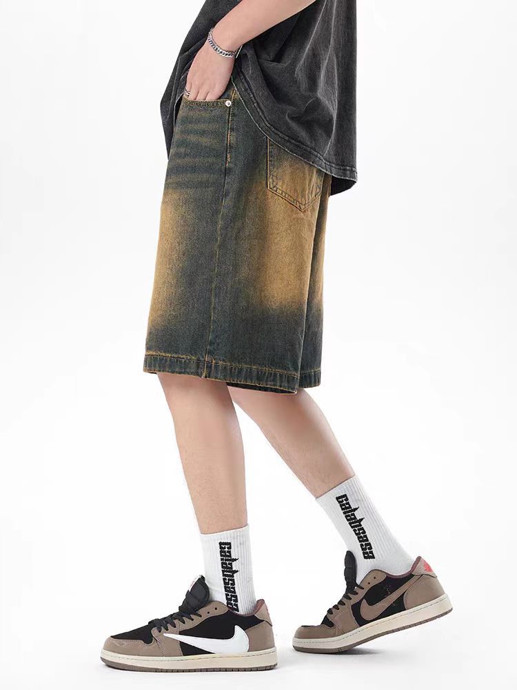Japanese Brand × Vintage Washed vintage baggy denim shorts Size US 32 / EU 48 - 2 Thumbnail