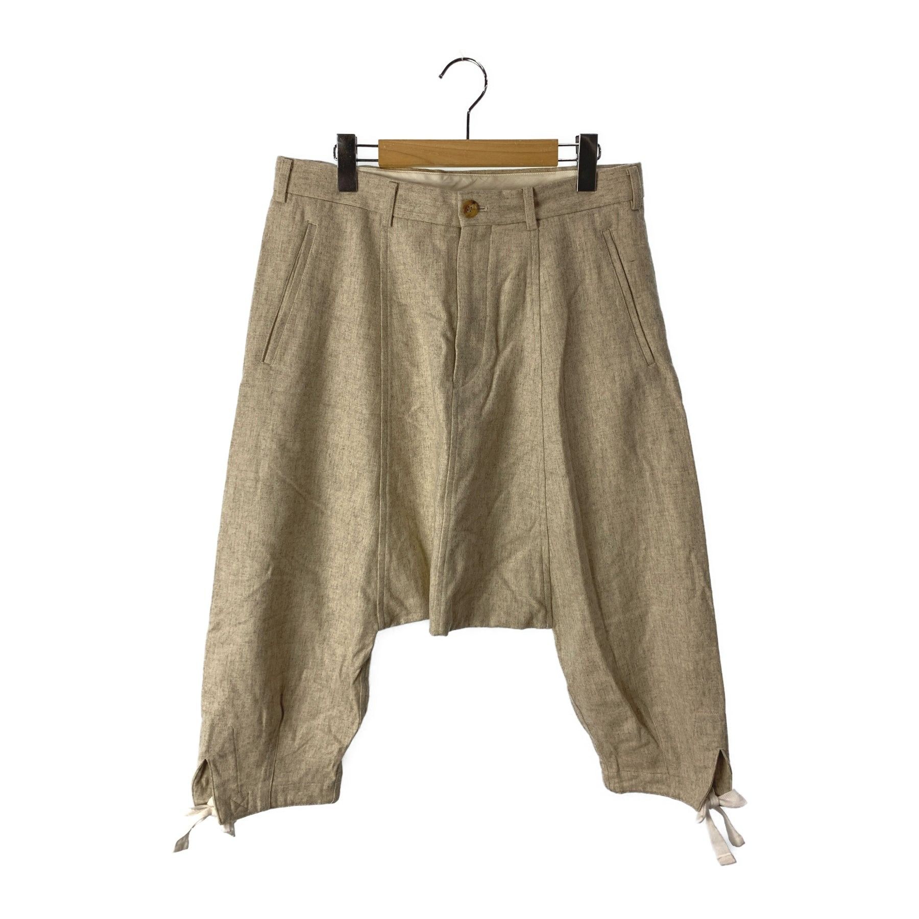 Comme des Garcons Homme Plus Wool Cropped Sarouel Pants Size US 32 / EU 48 - 1 Thumbnail