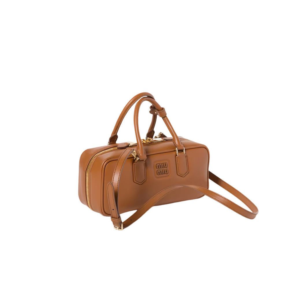 Miu Miu MIU MIU Arcadie Large $3600 Cognac Leather Handbag New And A Size ONE SIZE - 2 Thumbnail