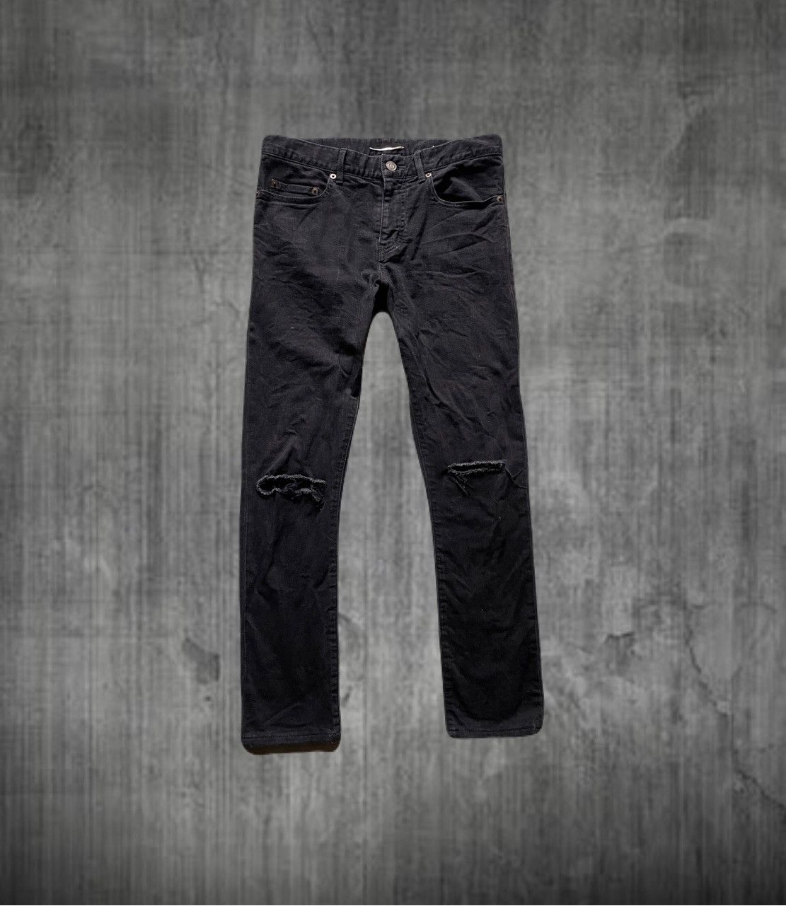Saint Laurent Paris FW14 Saint Laurent Paris Hedi Slimane Crash Denim Size US 30 / EU 46 - 1 Thumbnail