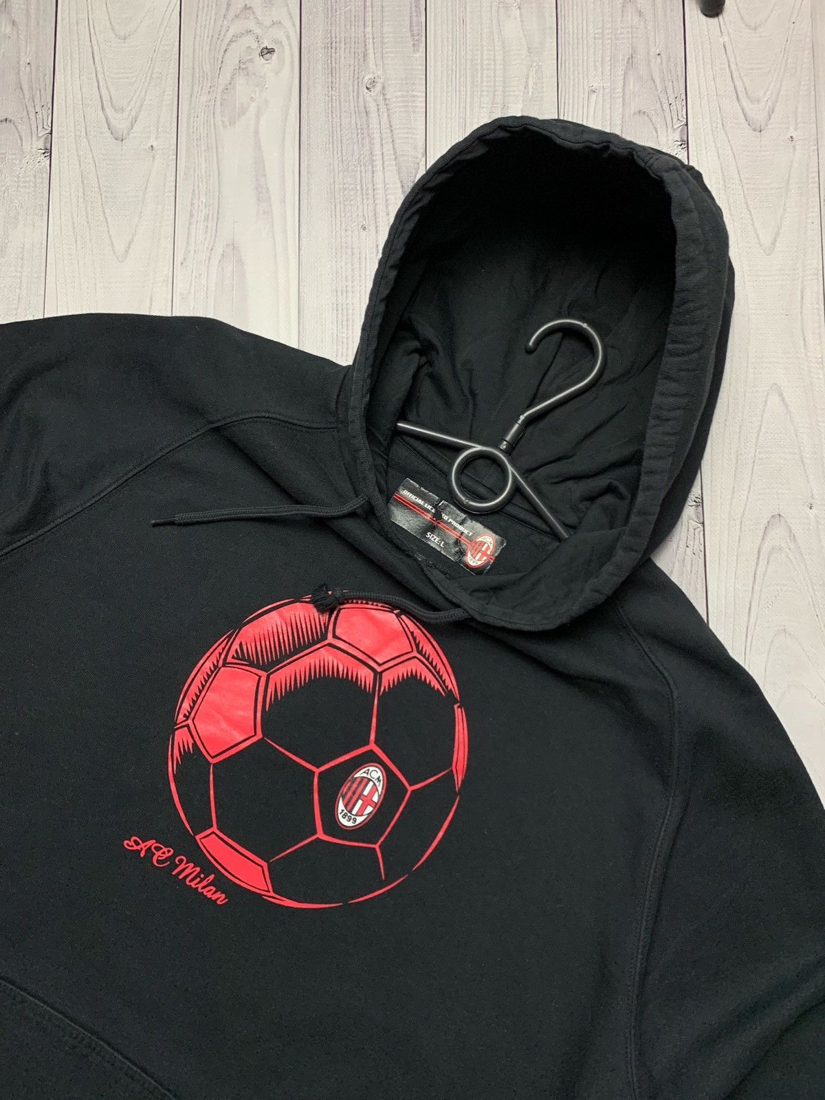 Vintage AC Milan vintage hoodie big logo Size L Size US L / EU 52-54 / 3 - 2 Thumbnail