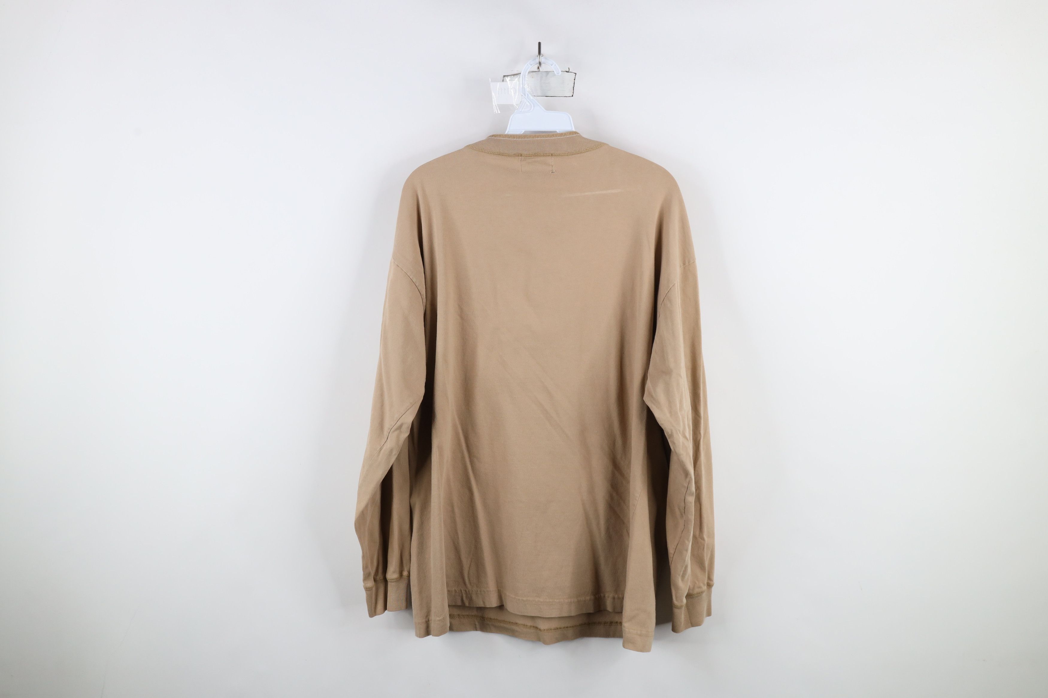 Vintage Vintage 90s Streetwear Long Sleeve Henley T-Shirt Beige Size US L / EU 52-54 / 3 - 10 Thumbnail