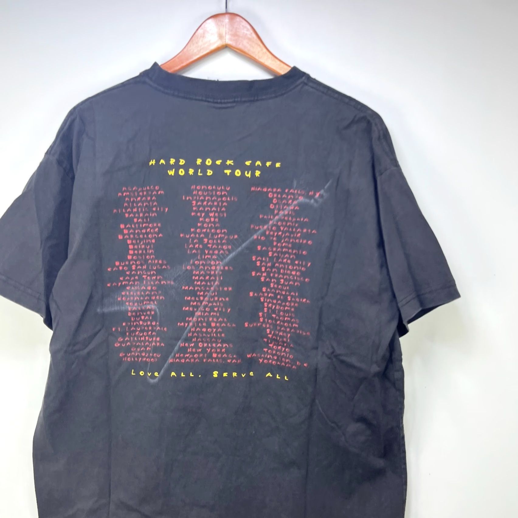 Hard Rock Cafe VINTAGE Hard Rock Cafe Niagara Falls Sun Faded T Shirt XL Men Black Cotton Knit 90s Rock Movie Theme Short Sleeve Crew Neck Size US XL / EU 56 / 4 - 3 Thumbnail