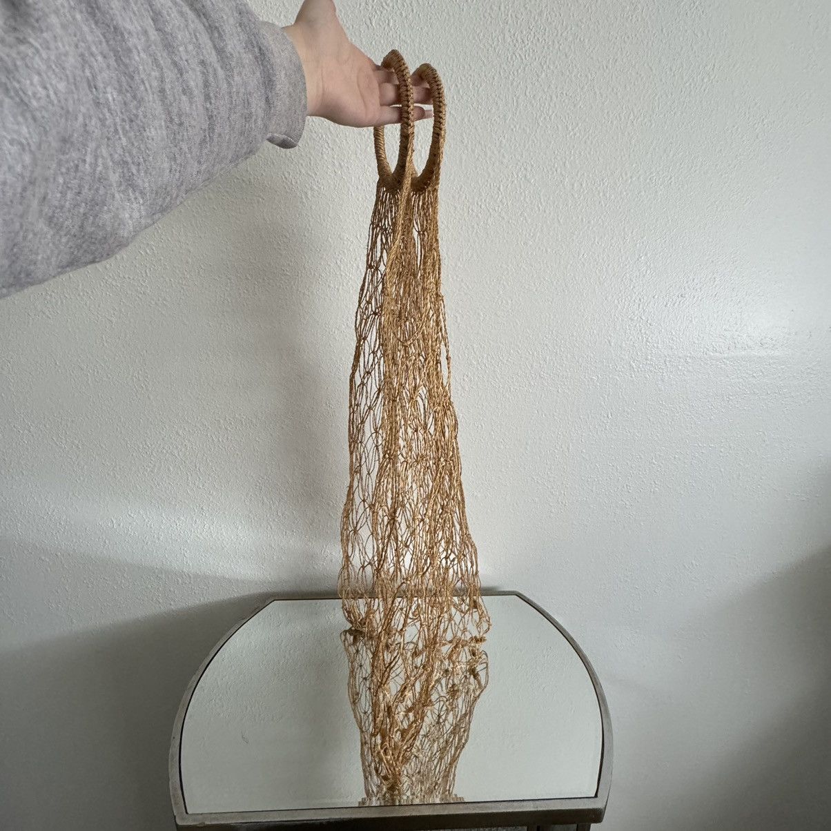 Vintage Vintage 90s Handmade Straw Farmers Market Large Tote Bag Size ONE SIZE - 8 Thumbnail