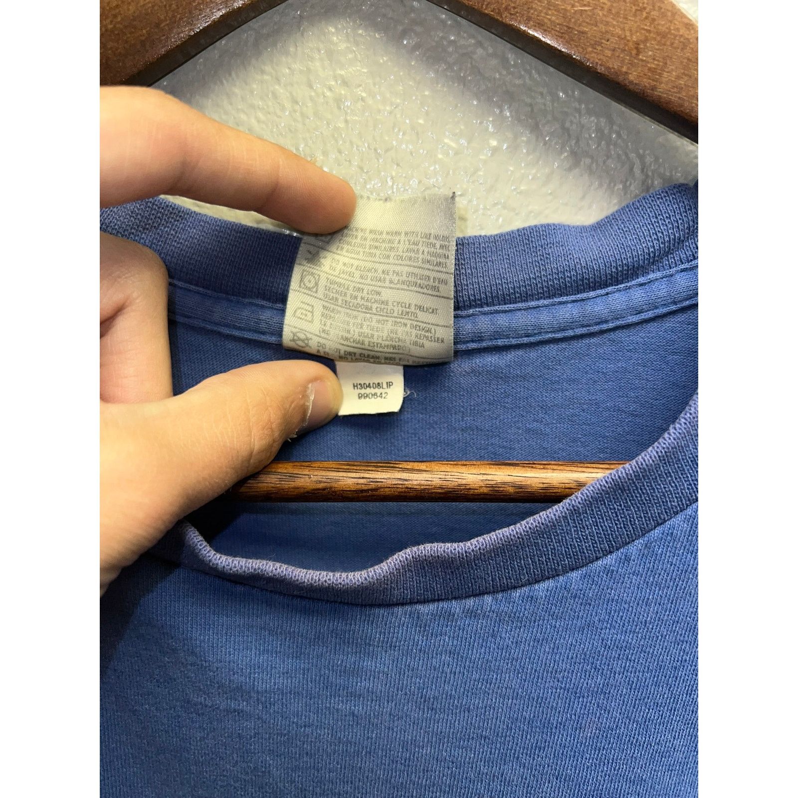 Nike Nike Blue Blank Shirt Y2K Swoosh Long Length Tee 2000s L Size US L / EU 52-54 / 3 - 8 Thumbnail
