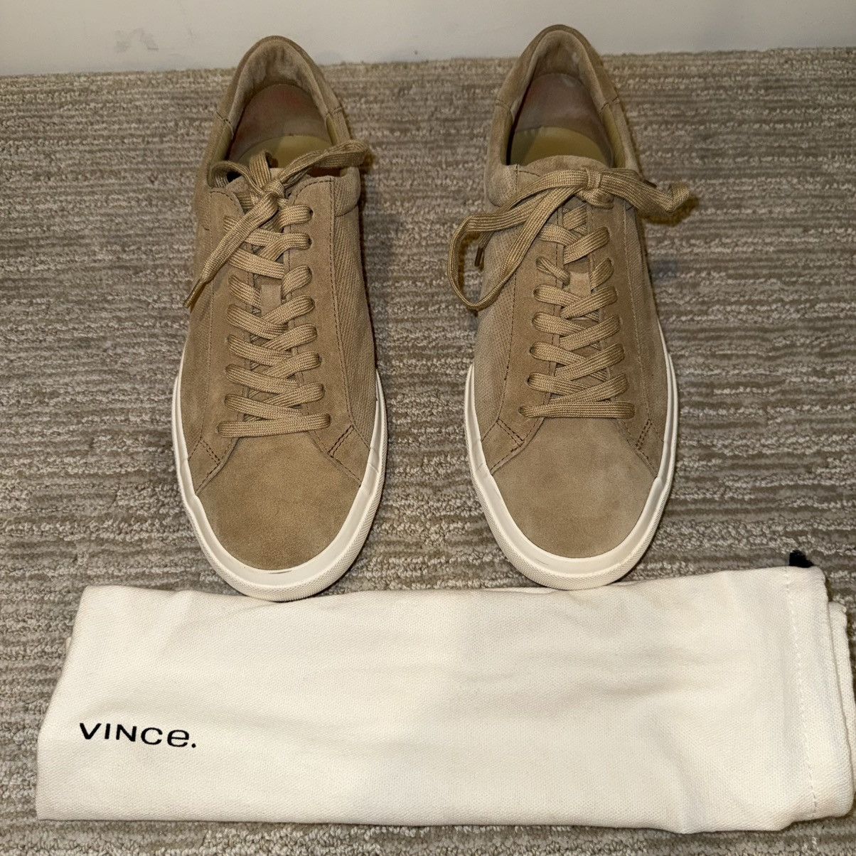 Vince VINCE Men’s Fulton Suede Beige Perforated Sneakers Size 10.5 Size US 10.5 / EU 43-44 - 2 Thumbnail