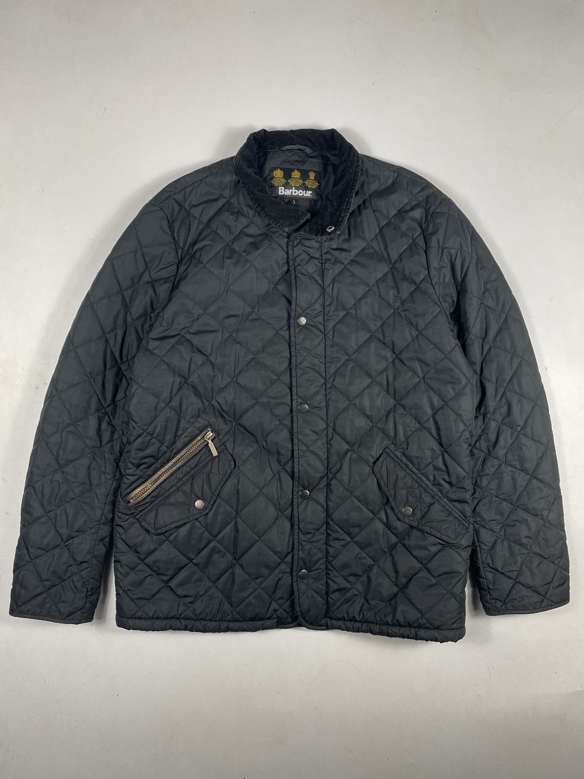 Jacket Barbour heritage black quilted rare men herrington