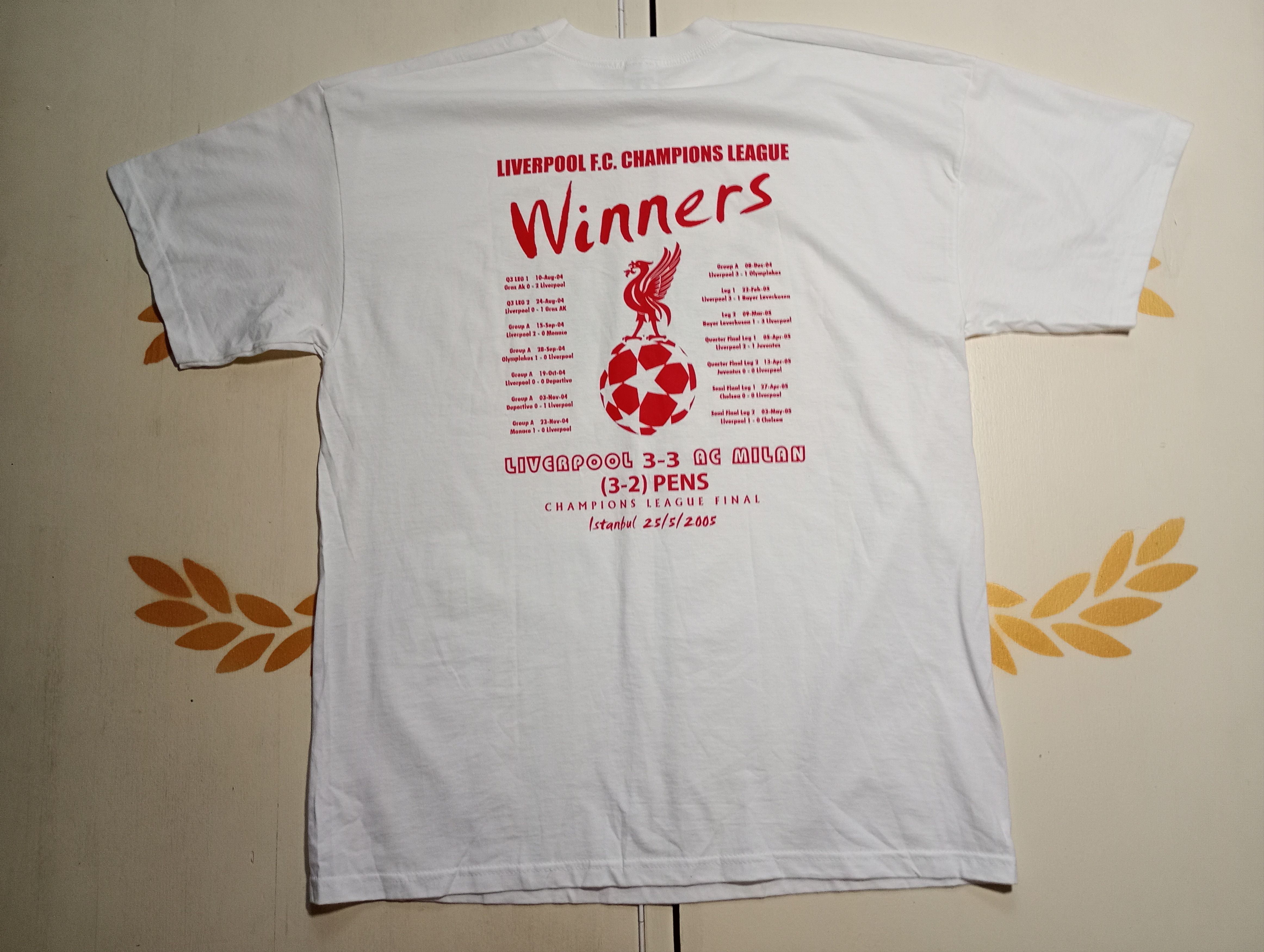 Fruit Of The Loom Fruit Of The Loom Liverpool Winner Champions League 2005 Size US XL / EU 56 / 4 - 10 Thumbnail