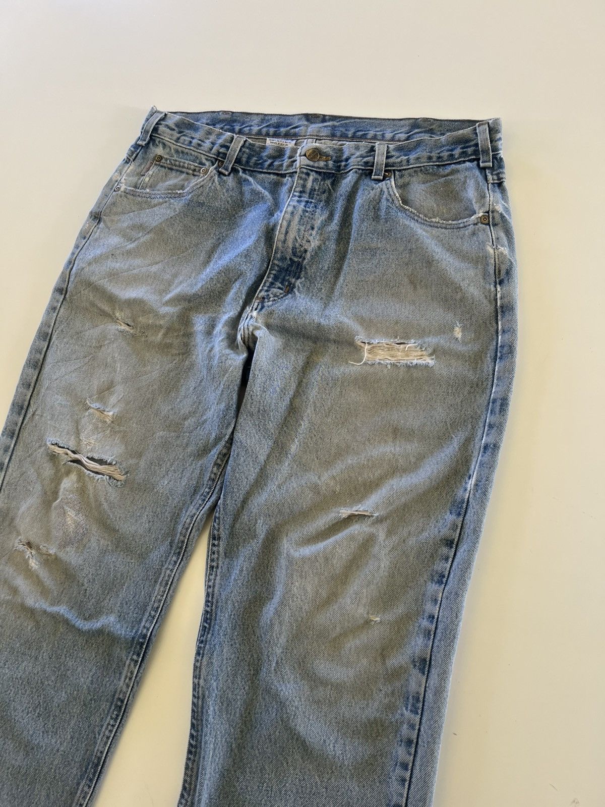 Vintage Carhartt Distressed Denim Jeans Size 38