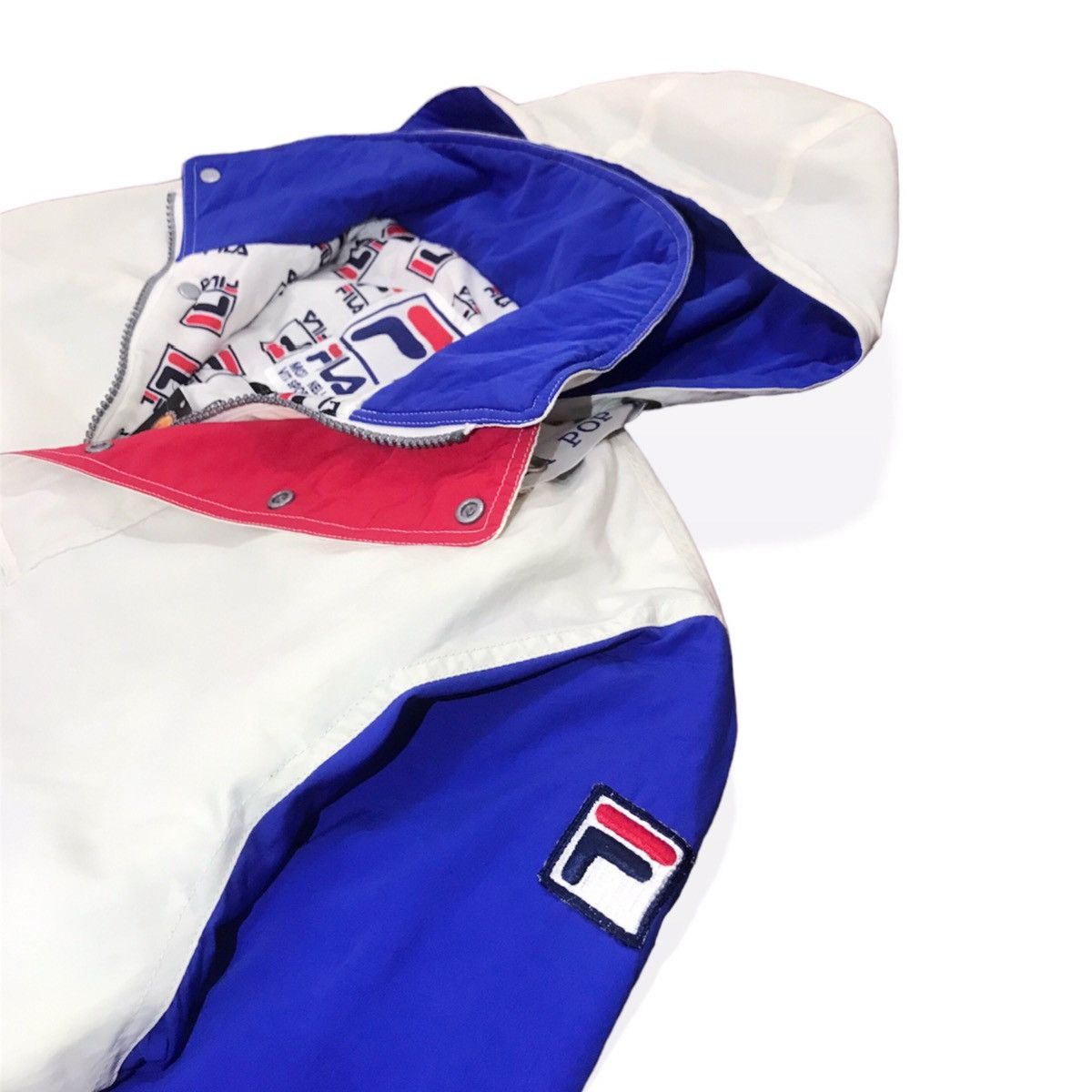 Fila × Vintage Fila 3Tone Half-Zip Jacket Size US S / EU 44-46 / 1 - 4 Thumbnail