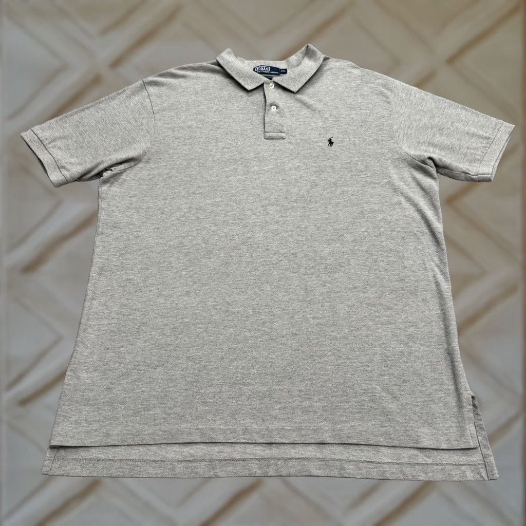 Polo Ralph Lauren Polo Ralph Lauren Polo Shirt Short Sleeve Mens XXL Gray Casual Preppy Cotton Shirt Size US XXL / EU 58 / 5 - 1 Thumbnail
