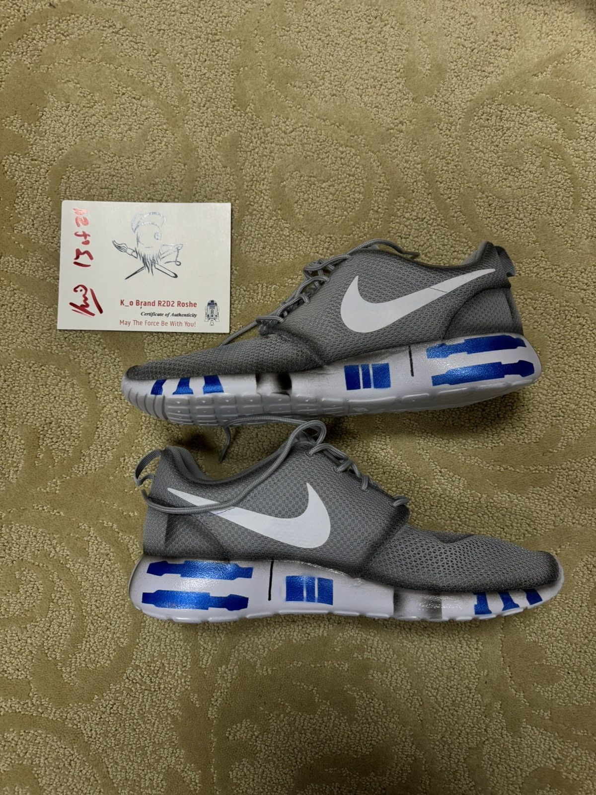 Nike Custom R2D2 Kickasso Brand 13 of 24 Nike Roshe One Size US 10 / EU 43 - 2 Thumbnail