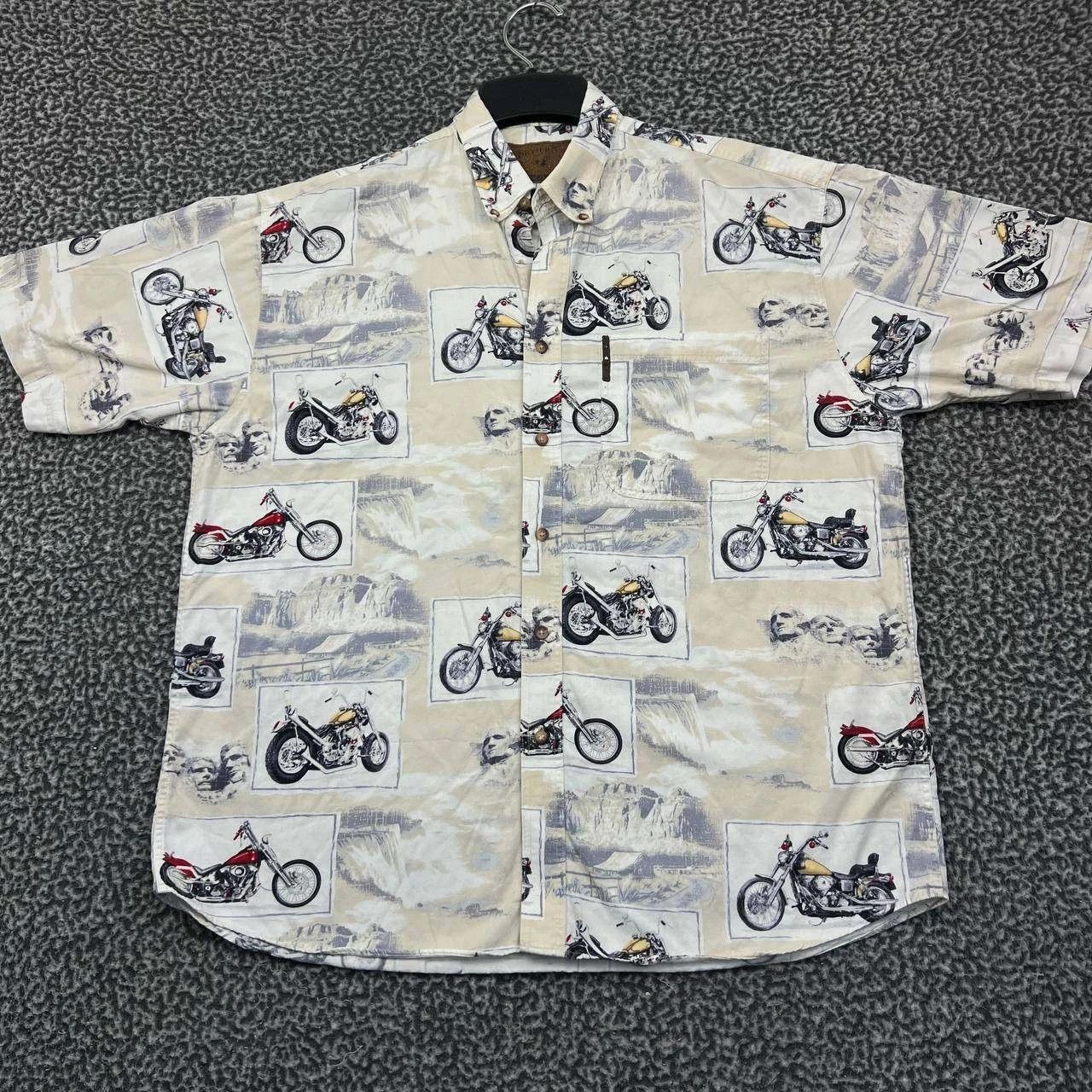 North River Outfitters North River Motorcycle Button Down Shirt Men Cotton L Size US L / EU 52-54 / 3 - 1 Thumbnail