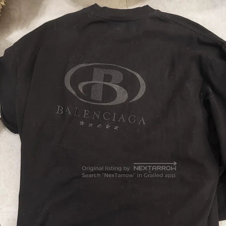 Balenciaga Balenciaga Black Embroidered Logo Long Sleeve T-Shirt Size US S / EU 44-46 / 1 - 4 Thumbnail