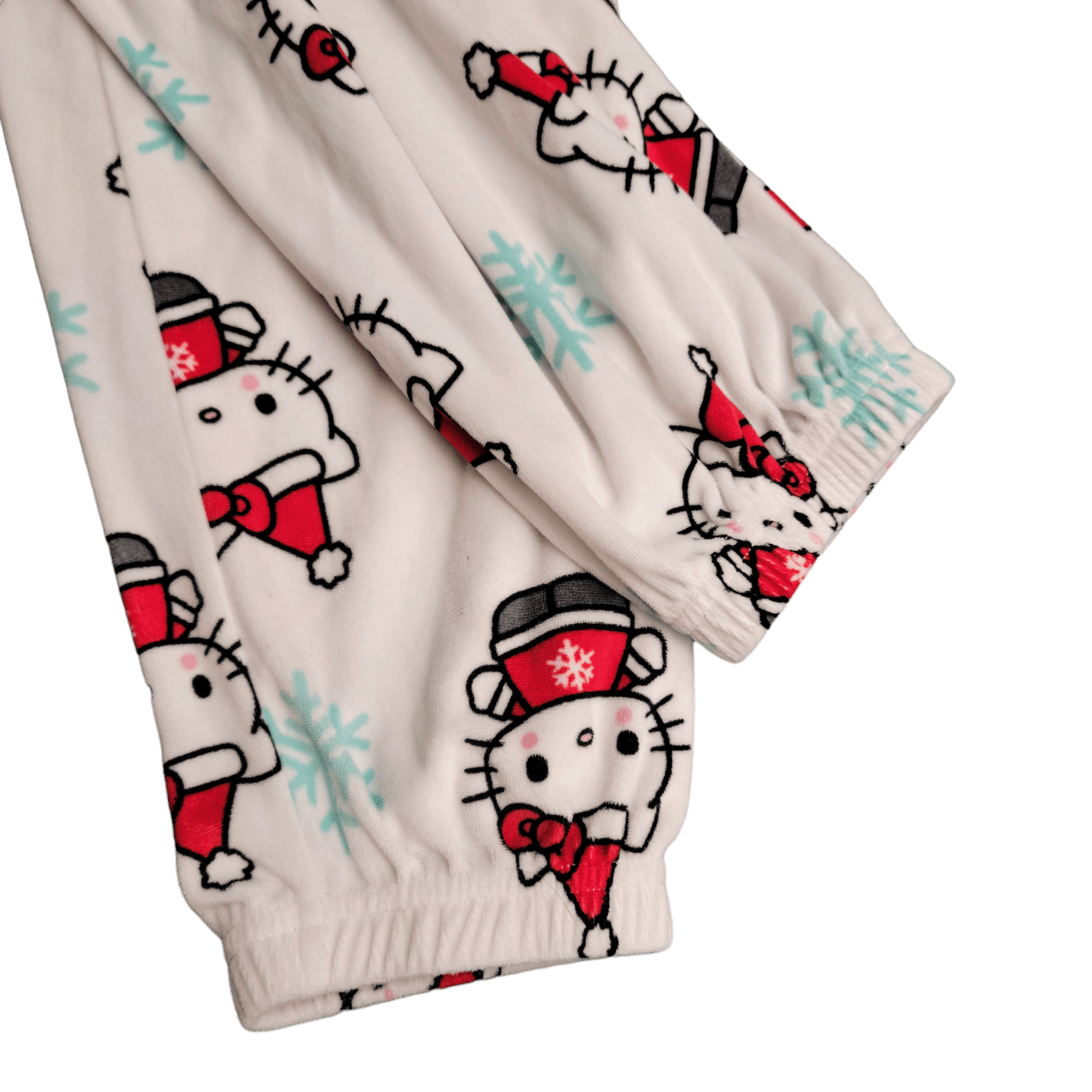 NBDN Nobrandedon Hello Kitty Christmas Pajamas Pants Size 27" / US 4 / IT 40 - 3 Thumbnail