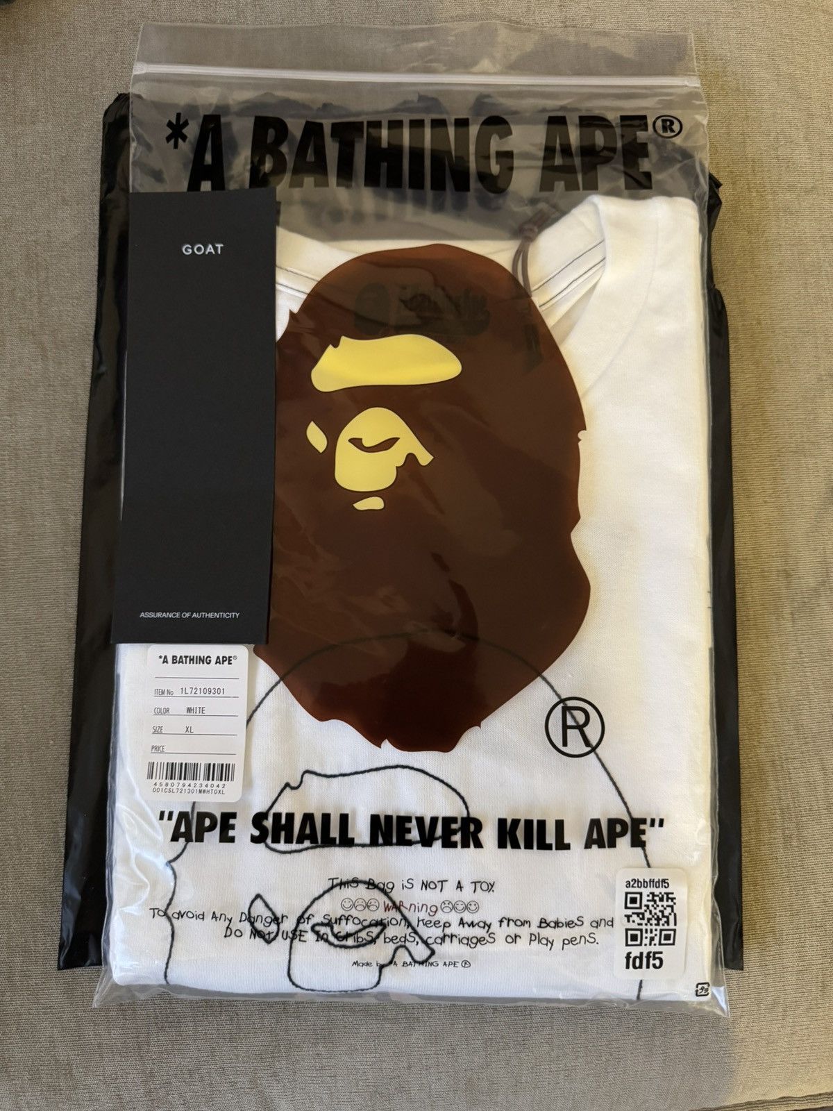 Bape GOAT Exclusive BAPE Contrast Stitching Tee Size US XL / EU 56 / 4 - 1 Thumbnail