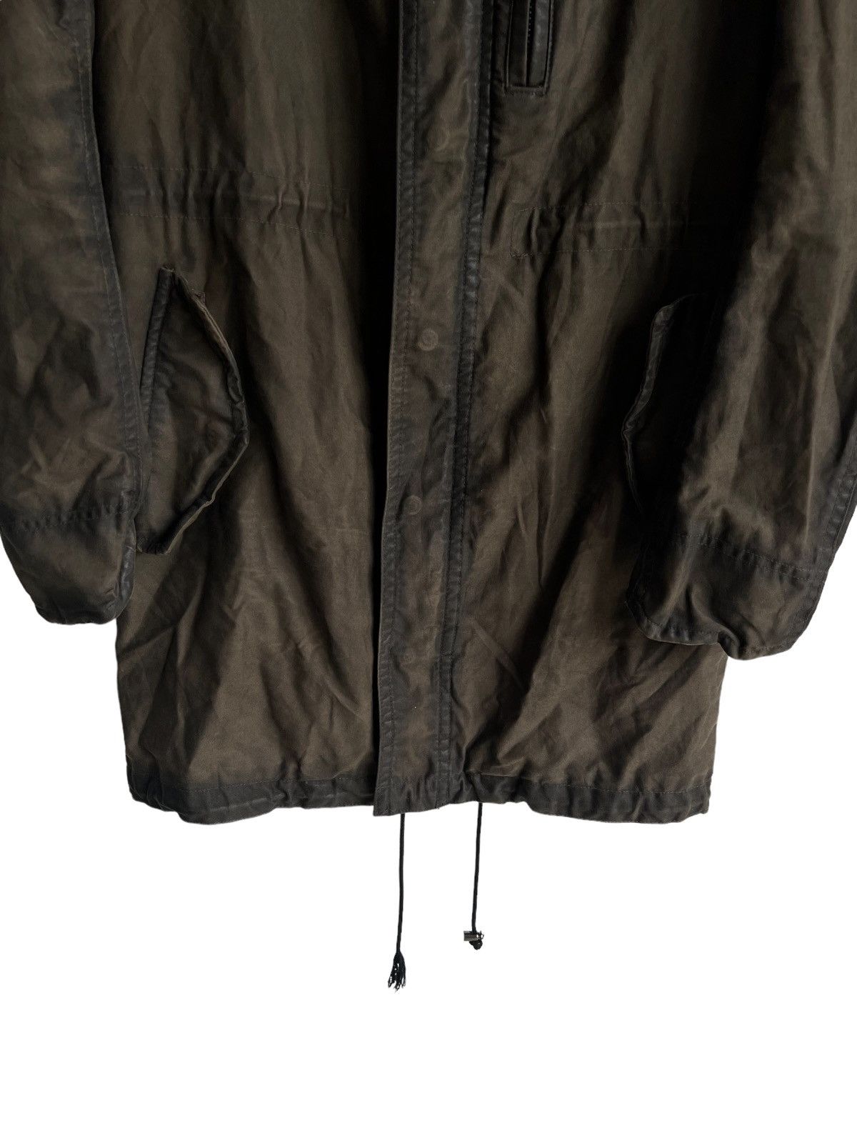 Shellac Y2K Shellac 🇯🇵 Waxed Cotton Post Apocalypse Bono Parka Jacket Size US M / EU 48-50 / 2 - 5 Thumbnail