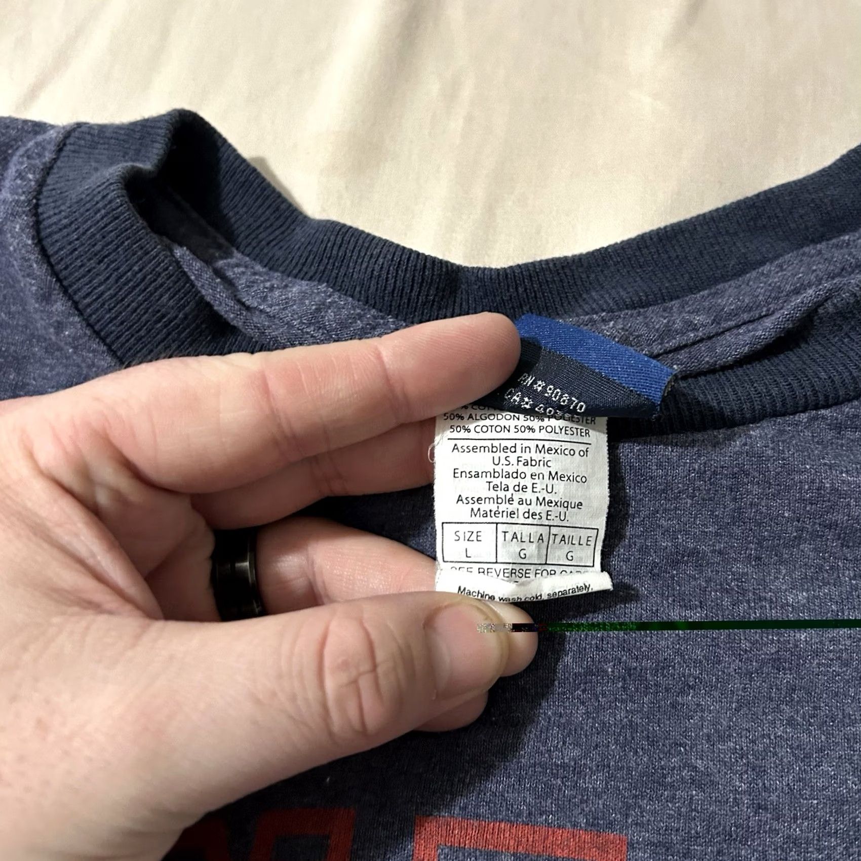 Vintage VINTAGE Champs Sports Gonzaga College Ringer Shirt L Blue Mens Shirt Size US L / EU 52-54 / 3 - 4 Thumbnail