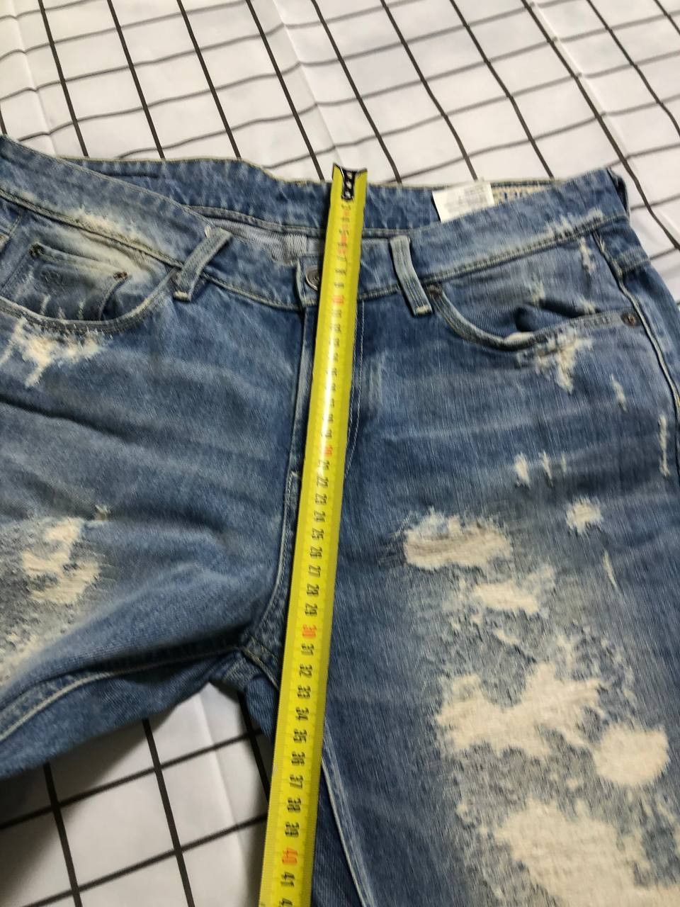 G-Star G Star Raw Jeans Men's Blue Denim Straight Leg Size US 26 / EU 42 - 9 Thumbnail