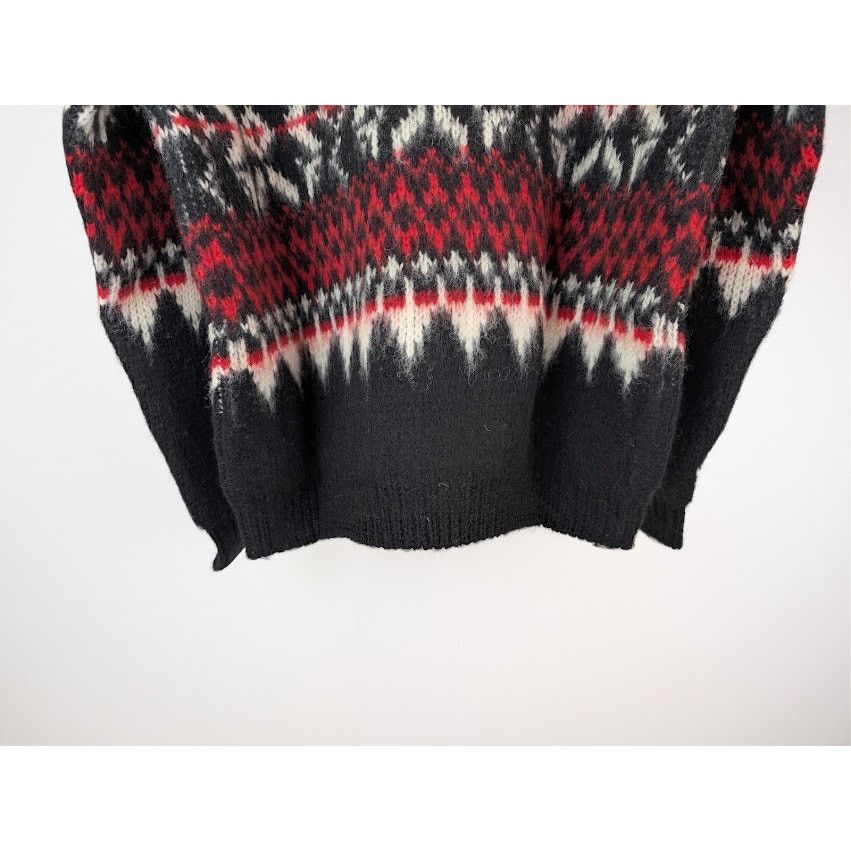 Celine o1rshd1 Boxy Crew Neck Sweater in Snowflake Jacquard Wool Size US S / EU 44-46 / 1 - 12 Thumbnail