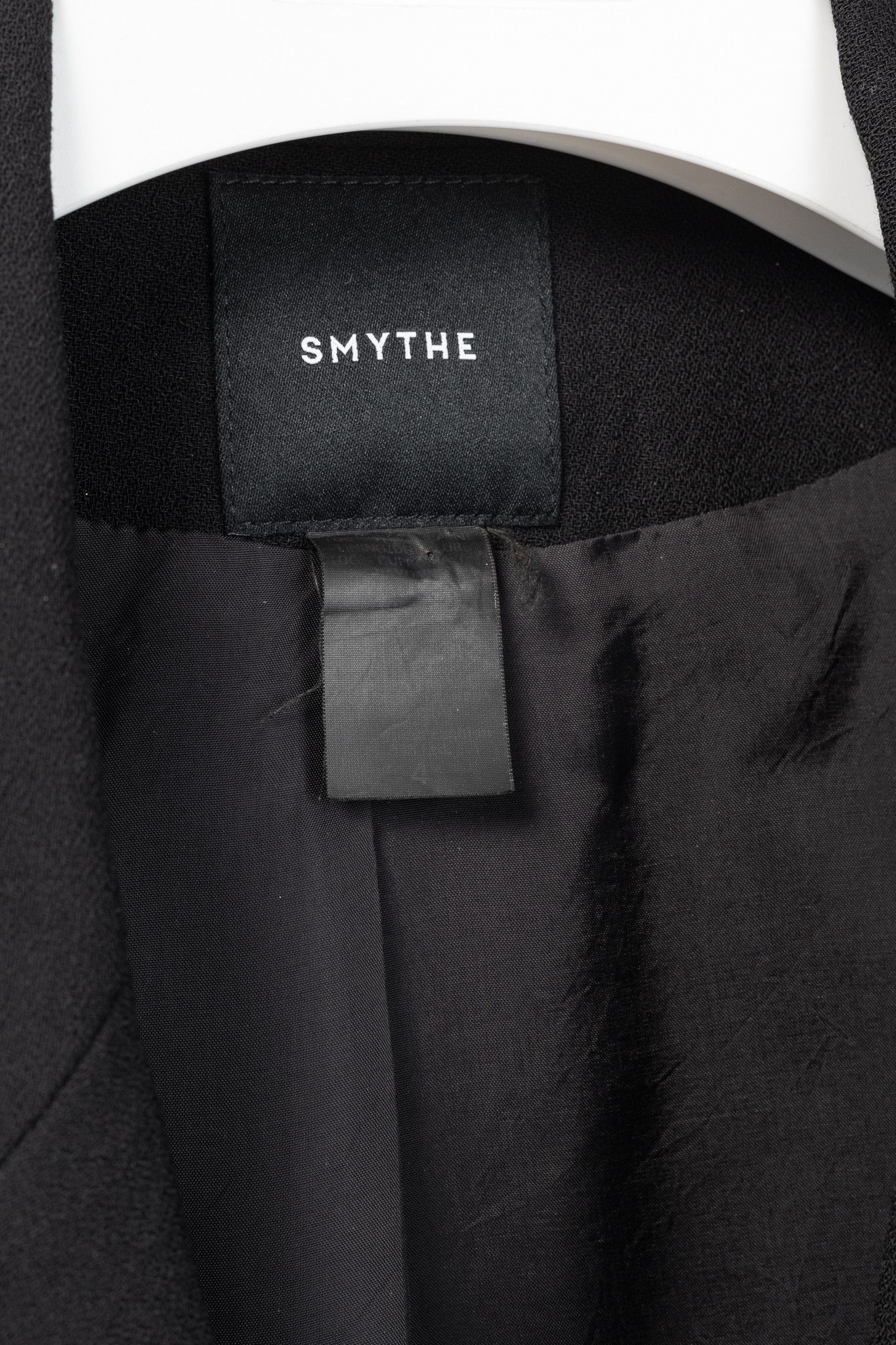 SMYTHE Smythe Duchess Black Single-Breasted Wool Blazer Size S / US 4 / IT 40 - 4 Thumbnail