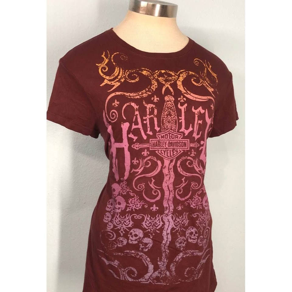 Harley Davidson × Vintage VTG 2009 Harley Davidson Shirt Large Women TENNESSEE Size L / US 10 / IT 46 - 2 Thumbnail